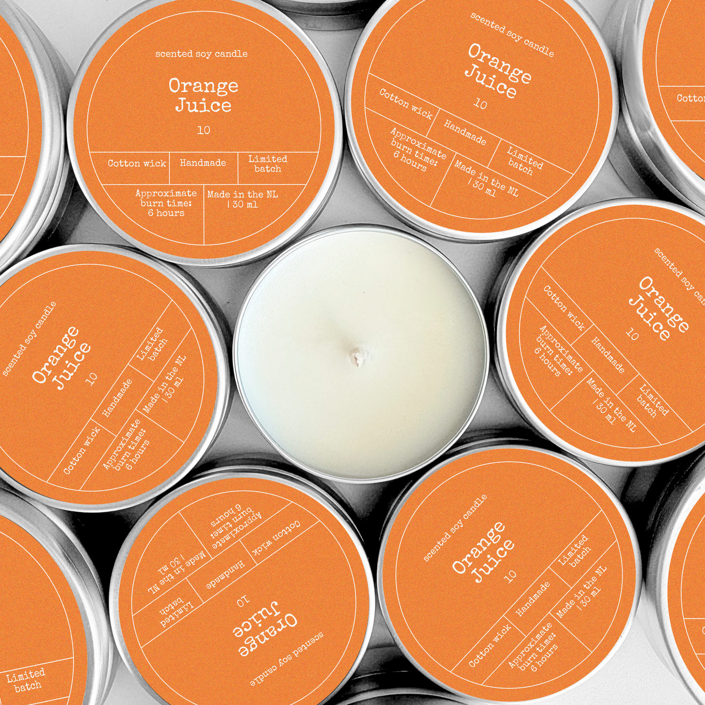 SOY WAX SCENTED CANDLE | Orange Juice: Small