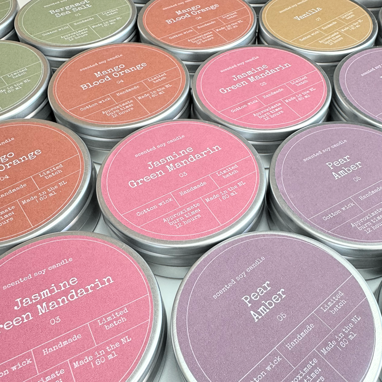 SOY WAX SCENTED CANDLE | BERGAMOT & SEA SALT: Small