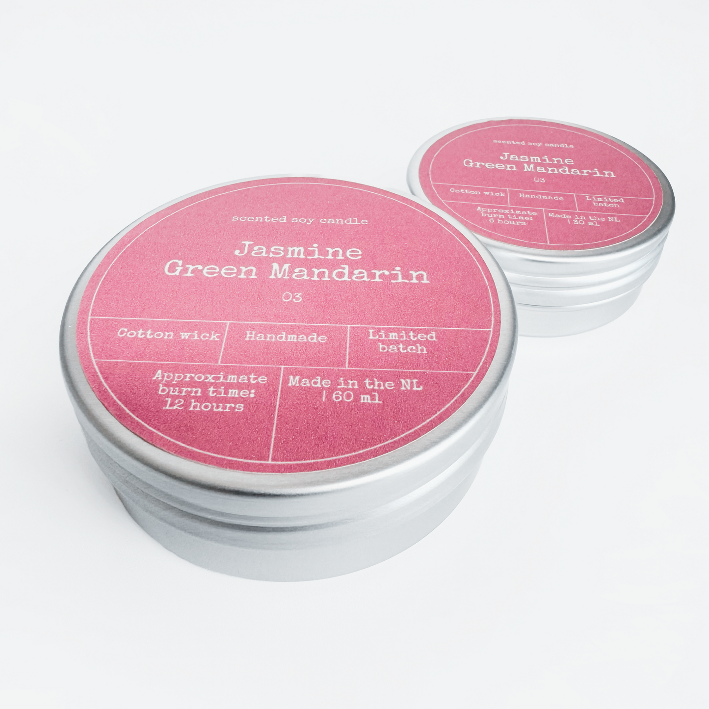 SOY WAX SCENTED CANDLE | JASMINE & MANDARIN: Small