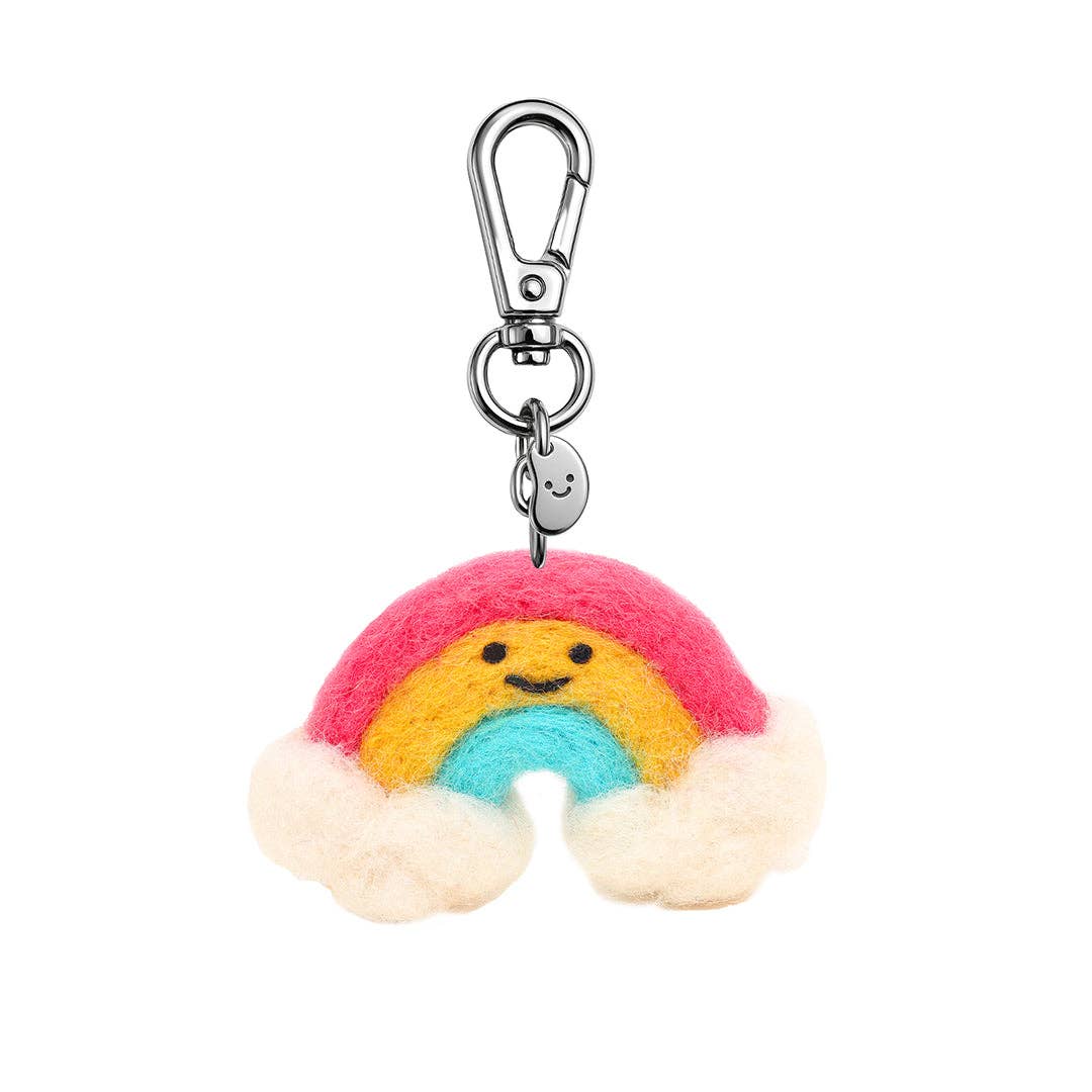 Silly Beans - Rain The Rainbow Felt Keychain