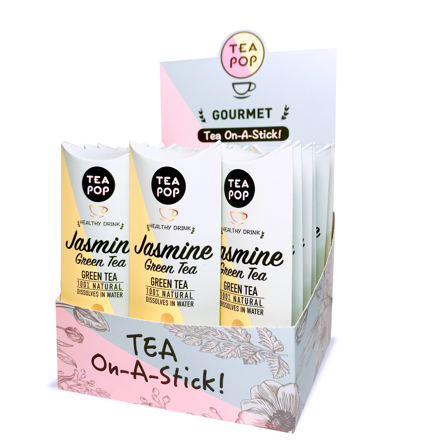 Jasmine Gourmet TEA on-a-stick! (20x sticks per tray)