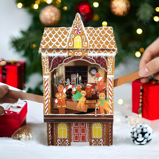 Ginger Bread Greeting card - Pop Up Theatre (includes envelope)