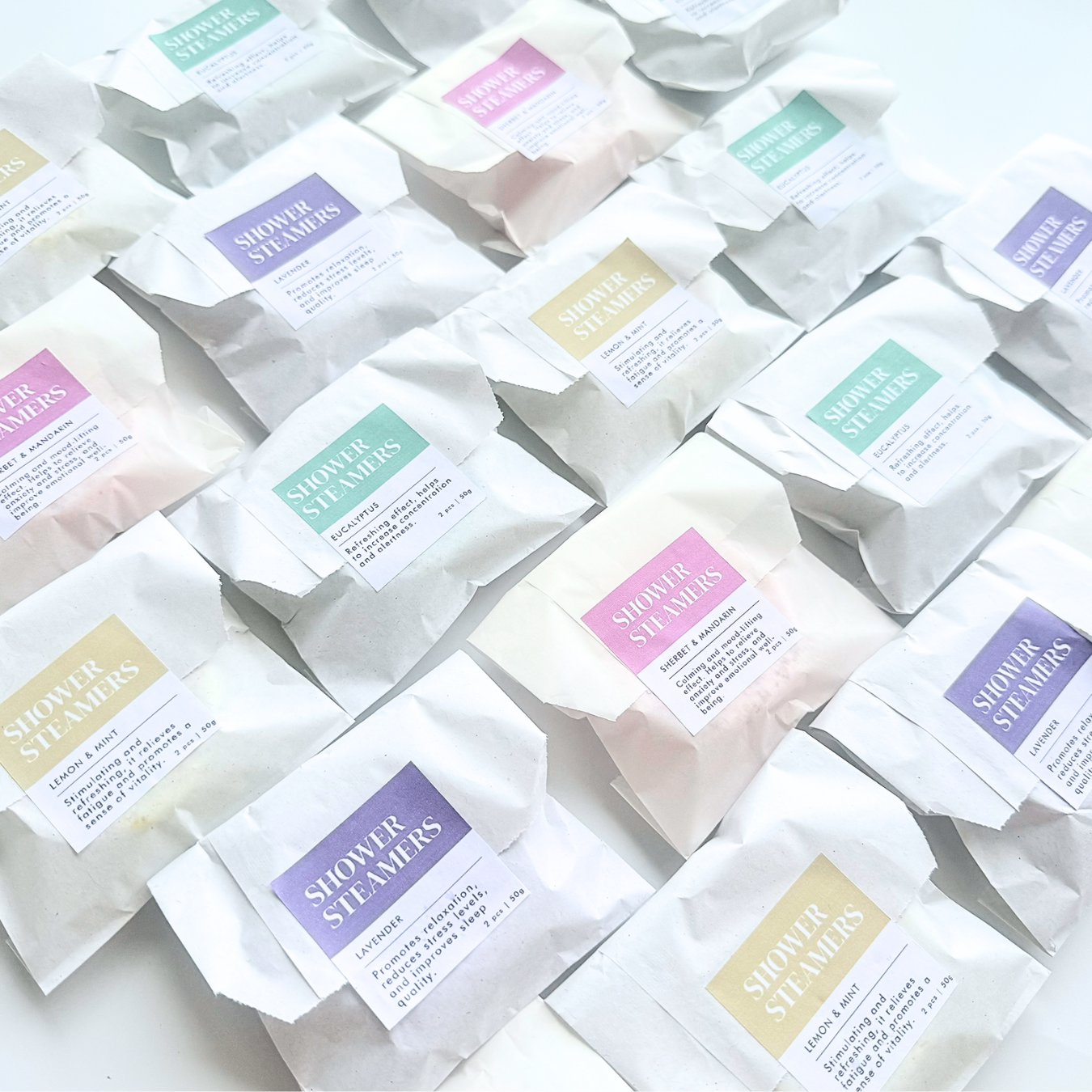 Shower Steamer Peppermint 55g (Individually packaged)