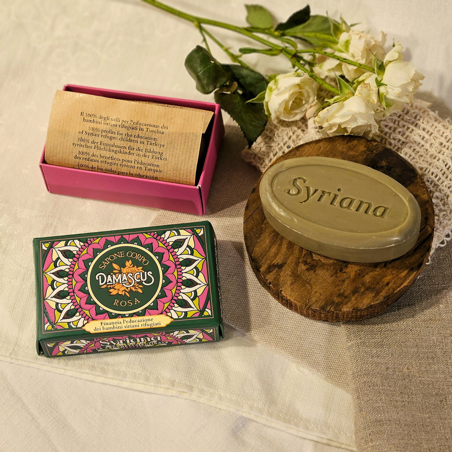 Orient Scent Aleppo Soap, Olive & Laurel - Damascus (Damascus Rose)
