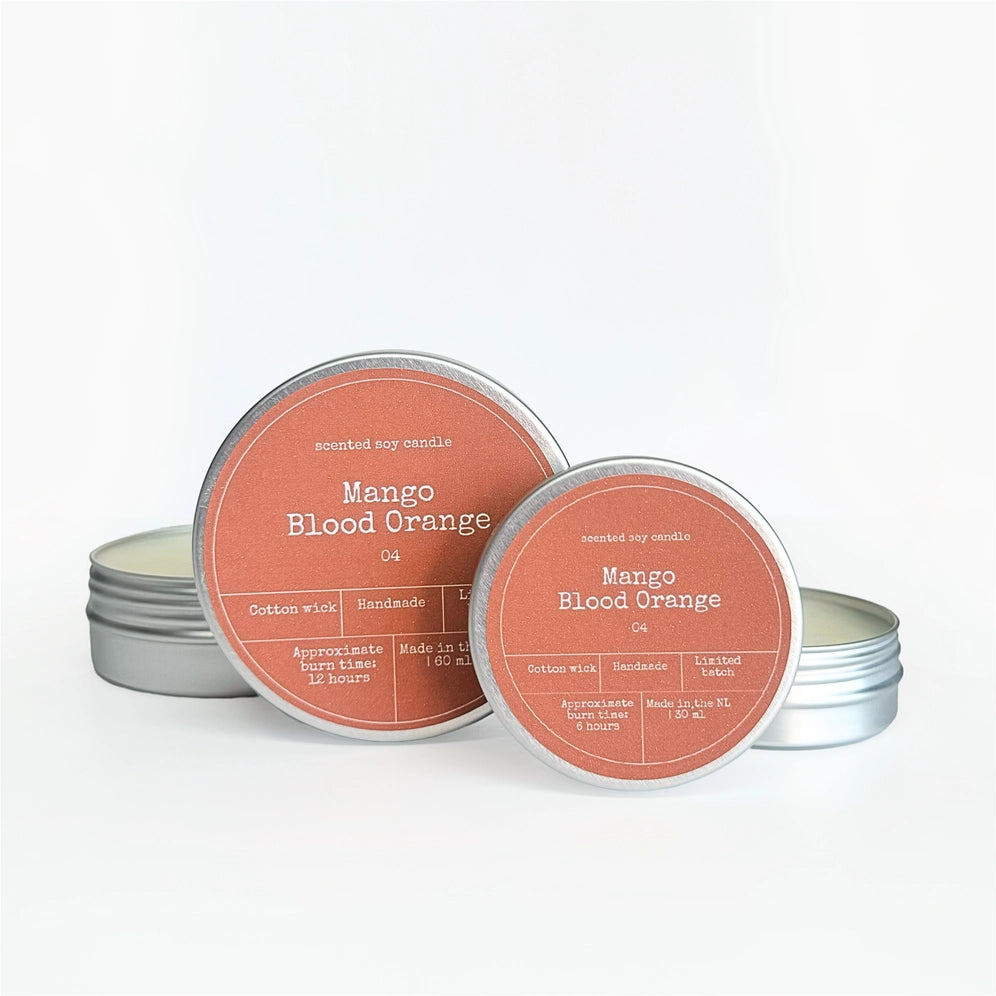 SOY WAX SCENTED CANDLE | MANGO & BLOOD ORANGE: Small