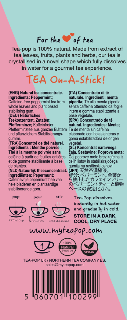 Peppermint Gourmet TEA on-a-stick!
