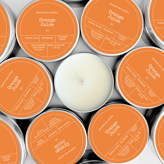 SOY WAX SCENTED CANDLE | Orange Juice: Small