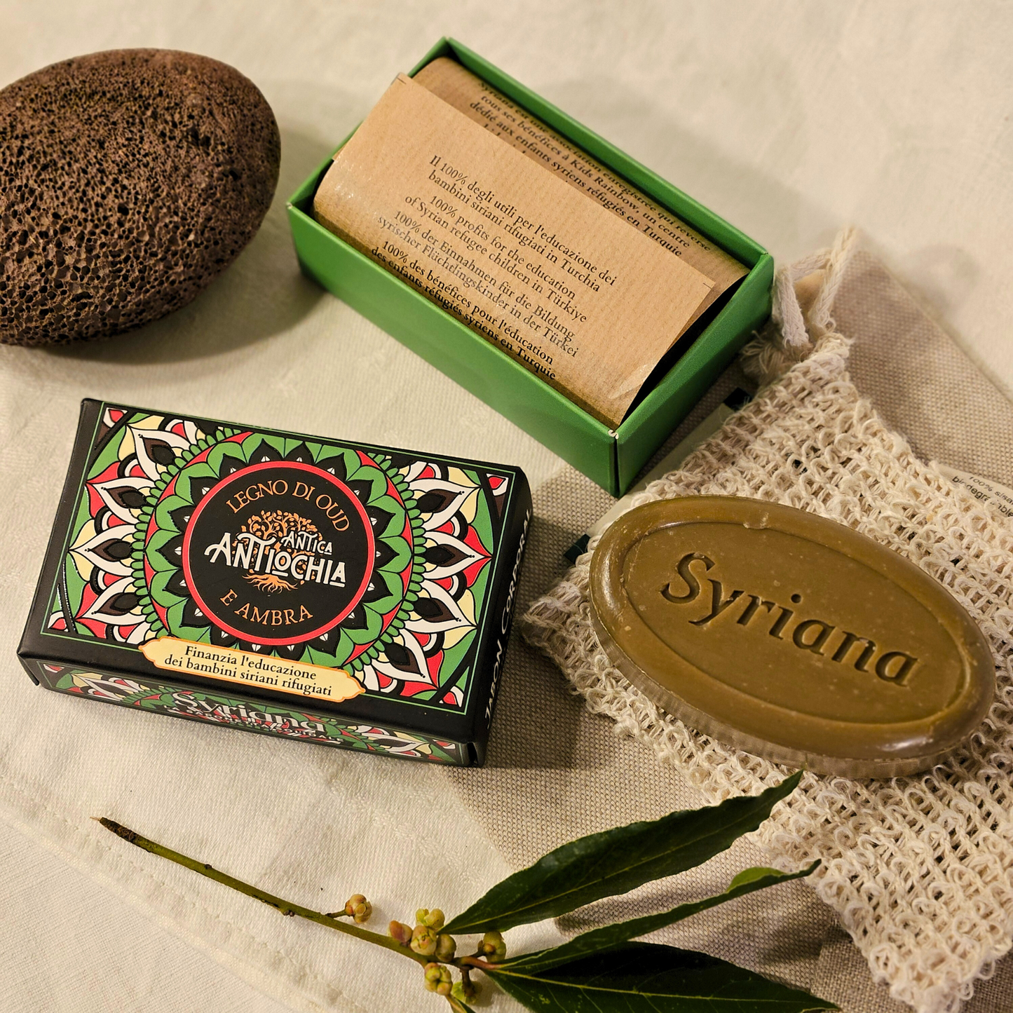 Orient Scent Aleppo Soap, Olive & Laurel - Antiochia (Oud & Amber)