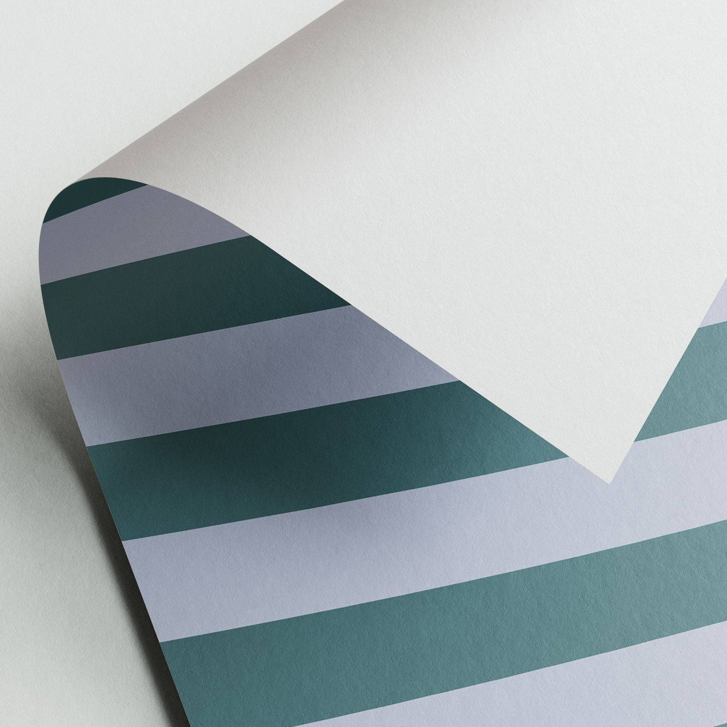 Gift wrapping paper - stripes - green/lilac - No. 246