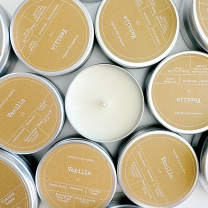 SOY WAX SCENTED CANDLE | VANILLA: Small