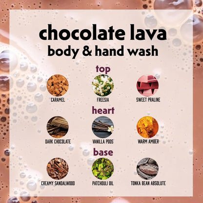 BODY & HAND WASH CHOCOLATE LAVA 70ML