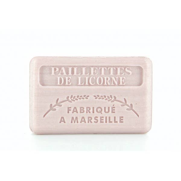 Savonnette Marseillaise unicorn glitter soap 125 g