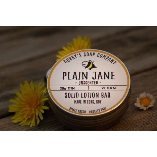 Vegan Solid Lotion Bar - Plain Jane (unscented)