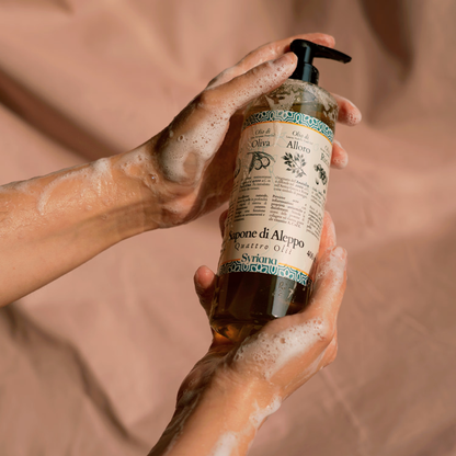 Liquid Aleppo Soap: a Mosaic of Precious Oils: 400 ml (bottle)
