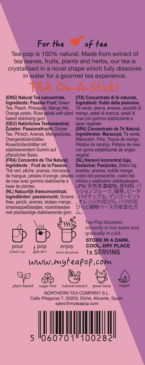 Passion Fruit Punch TEA on-a-stick!