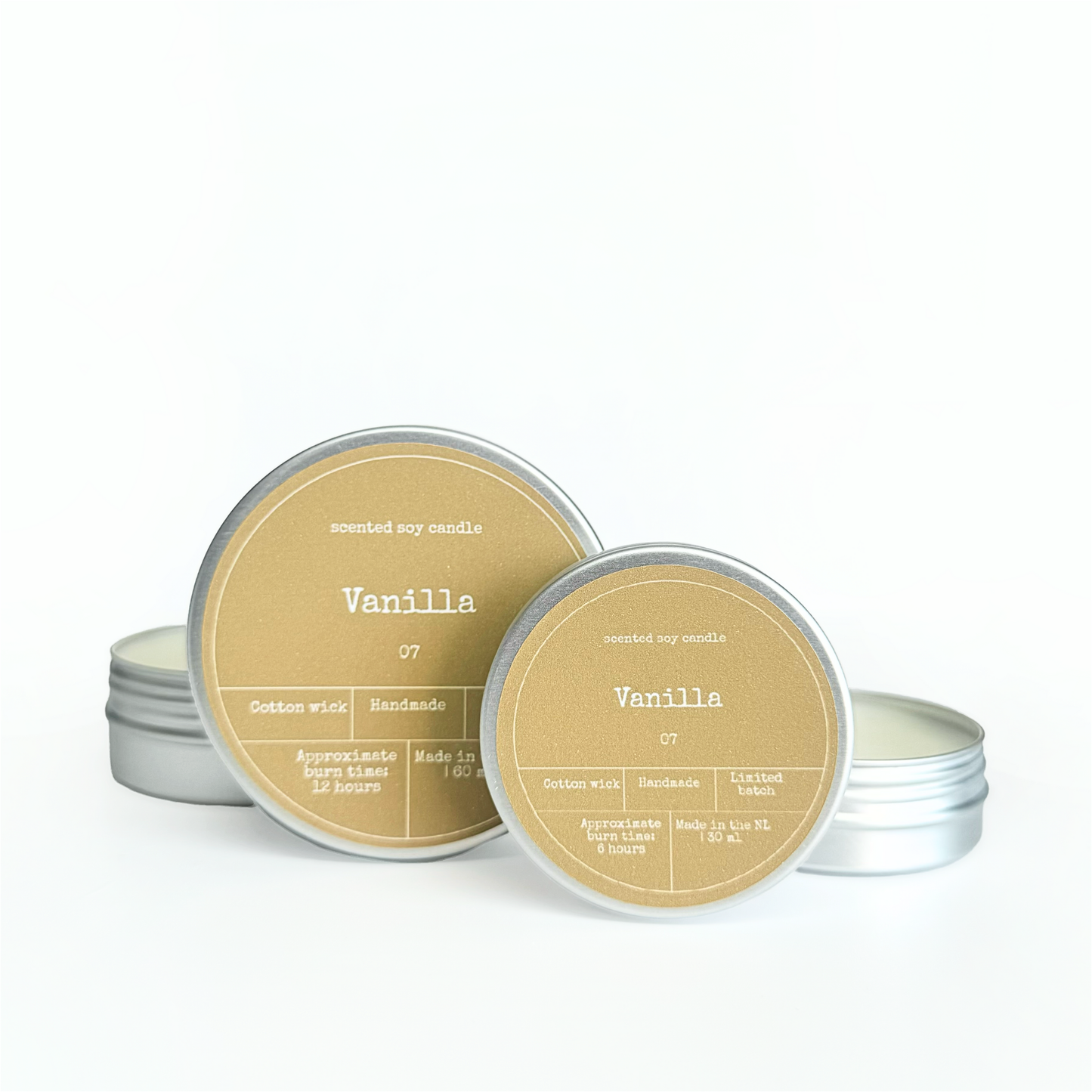 SOY WAX SCENTED CANDLE | VANILLA: Small