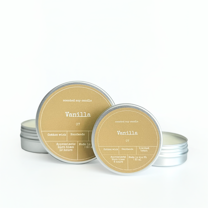 SOY WAX SCENTED CANDLE | VANILLA: Small