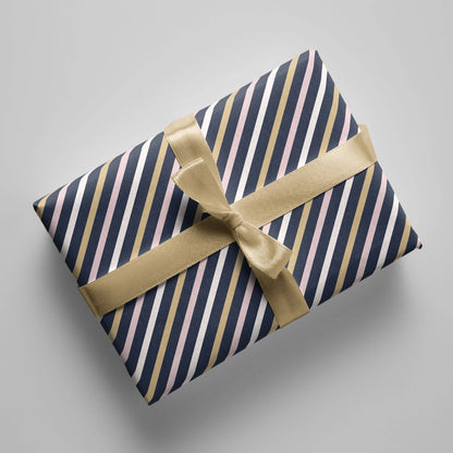 Gift wrapping paper - 3-color stripes - No. 237