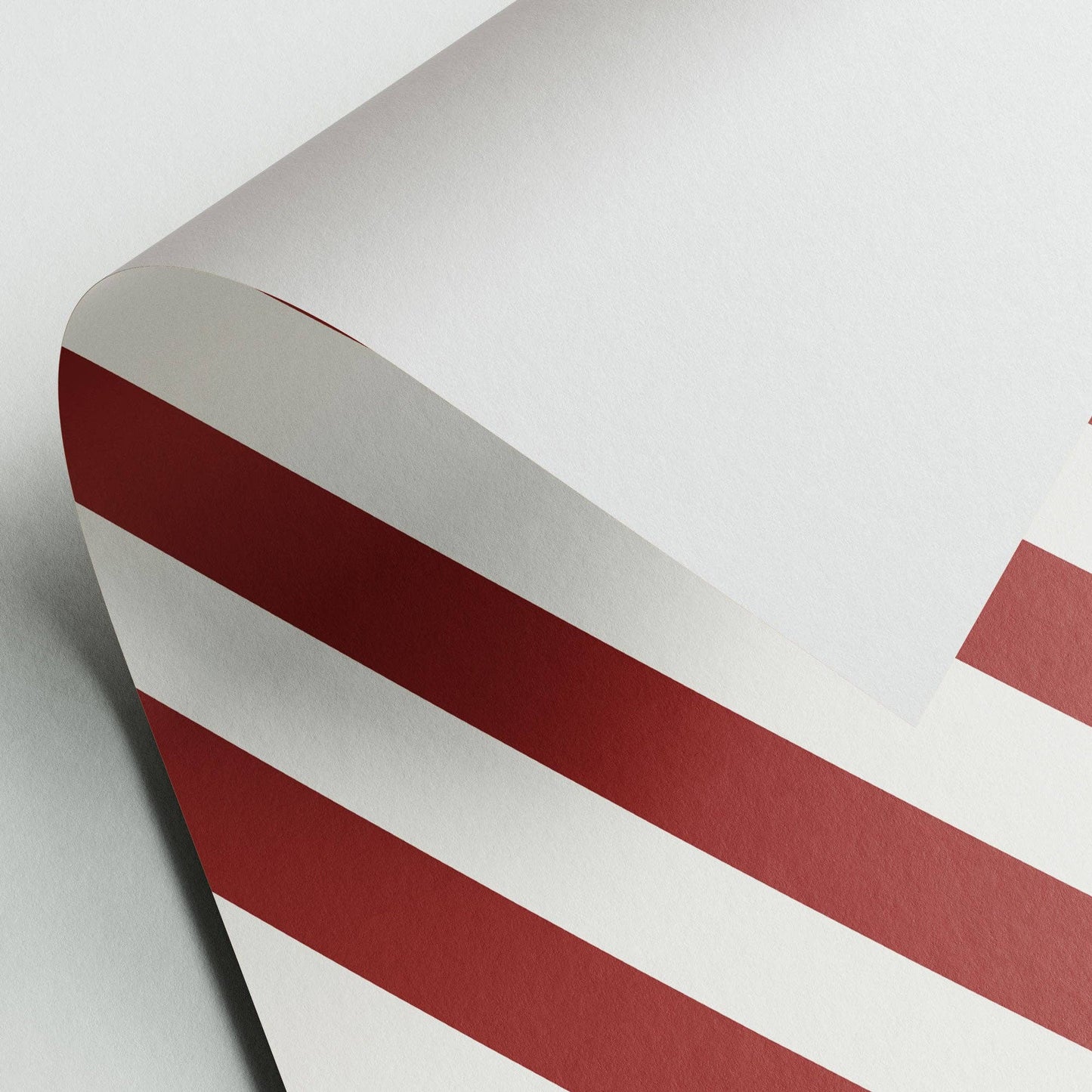 Gift Wrapping paper - red/white stripes - No. 226