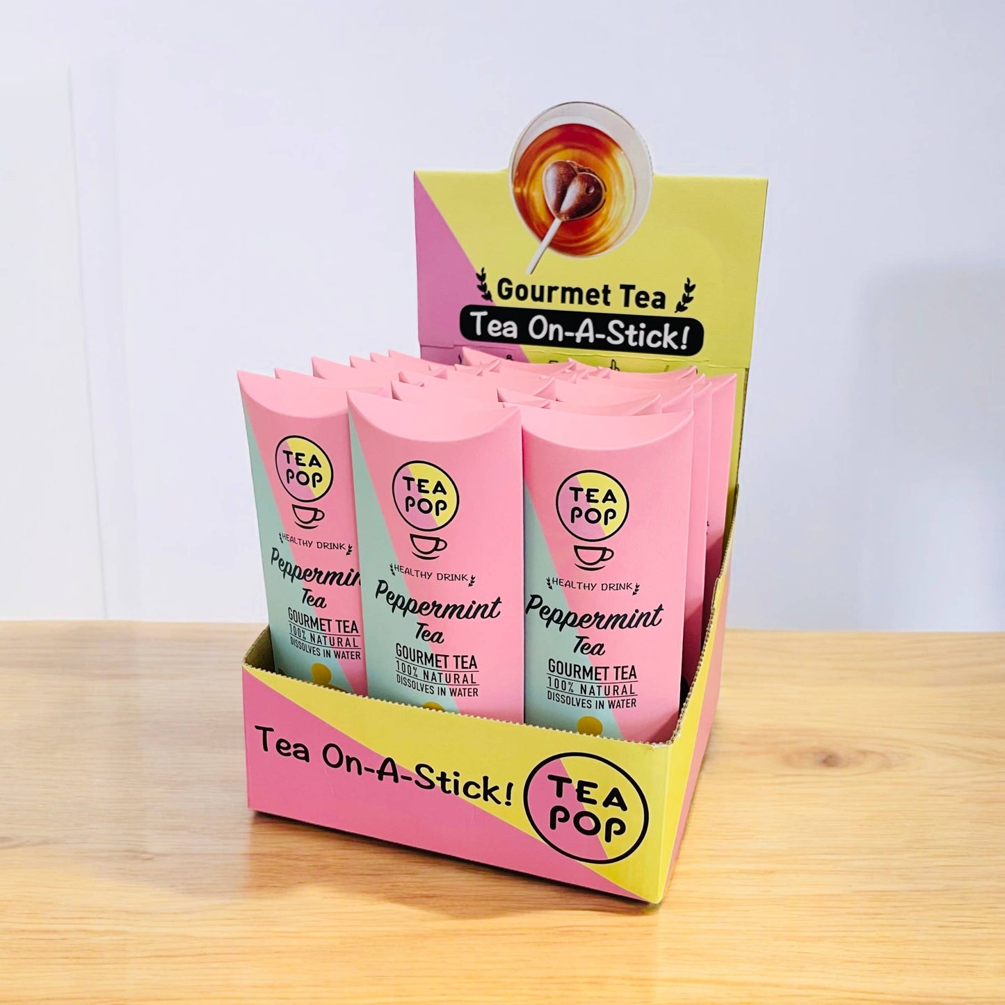 Peppermint Gourmet TEA on-a-stick!