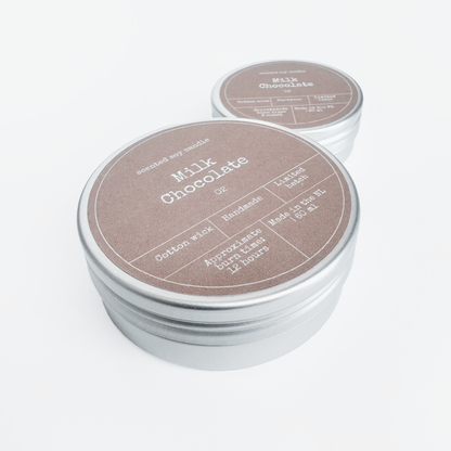 SOY WAX SCENTED CANDLE | MILK CHOCOLATE: Small