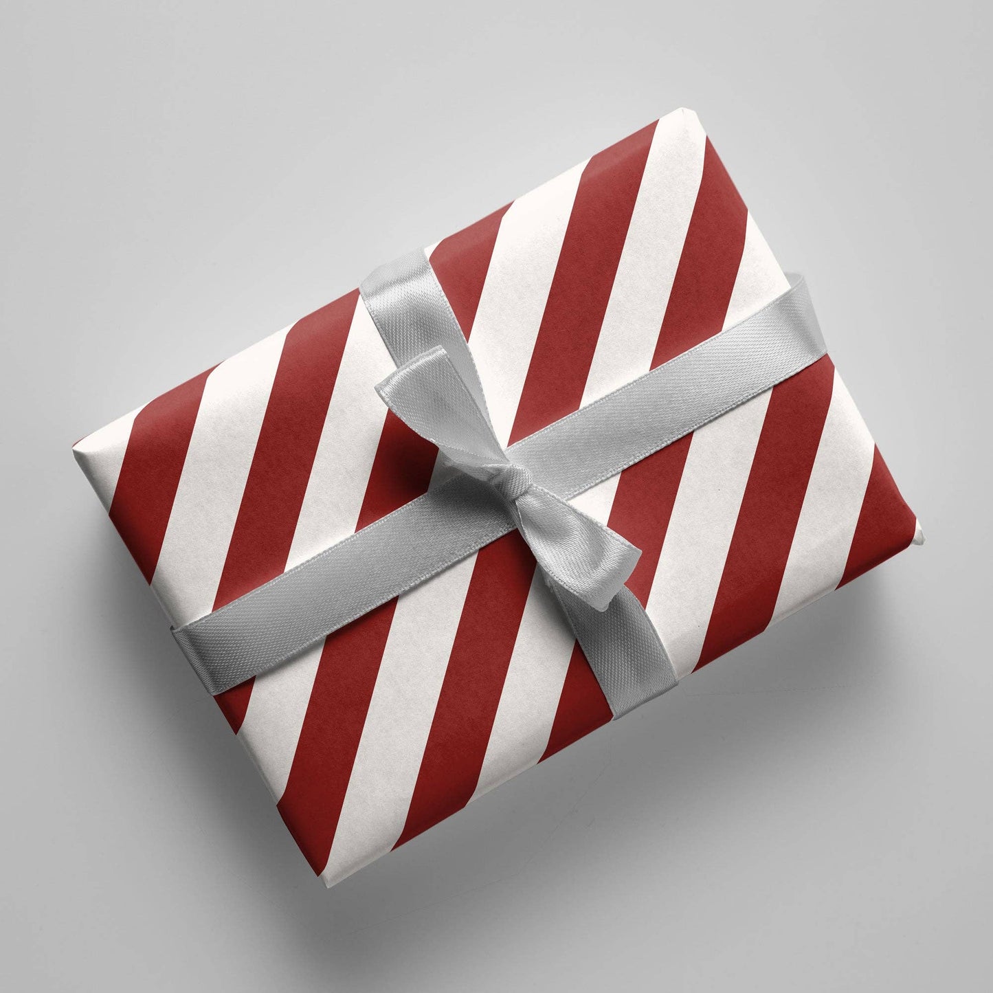 Gift Wrapping paper - red/white stripes - No. 226