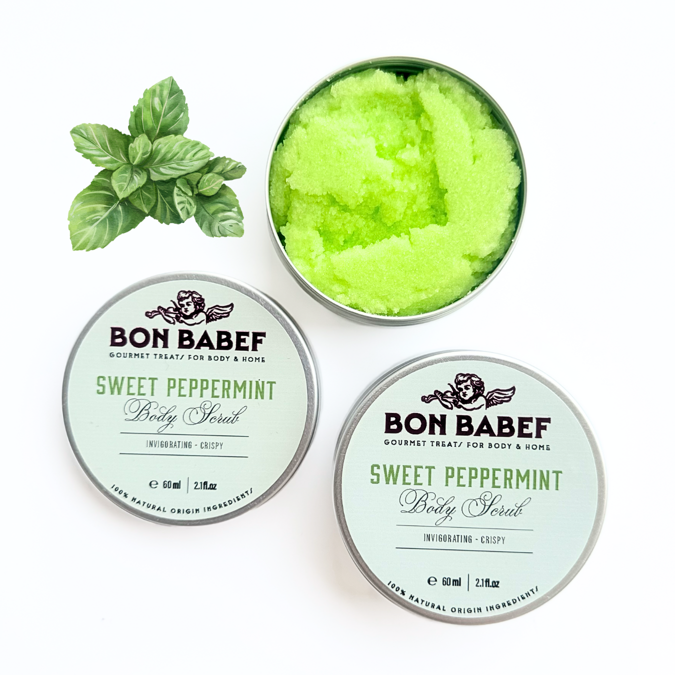 SALT BODY EXFOLIATOR SWEET PEPPERMINT 75g | 60ml