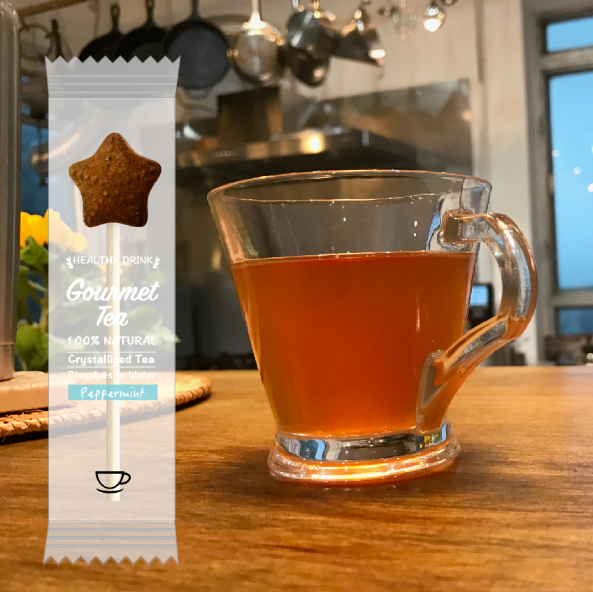 Peppermint Gourmet TEA on-a-stick!