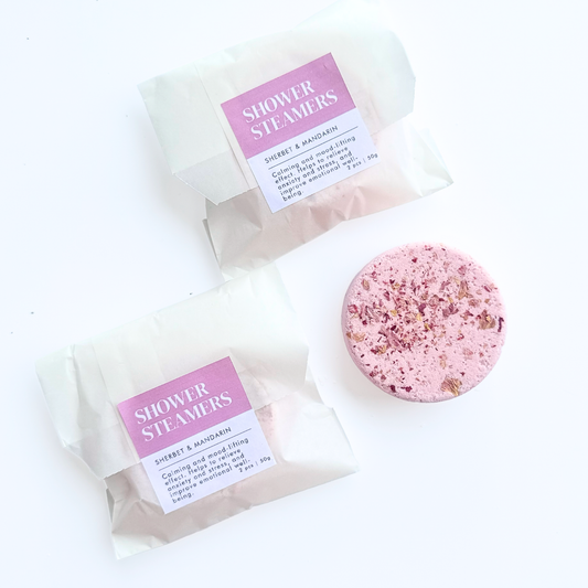 Shower Steamer Sherbet+Mandarin 55g (Individually packaged)
