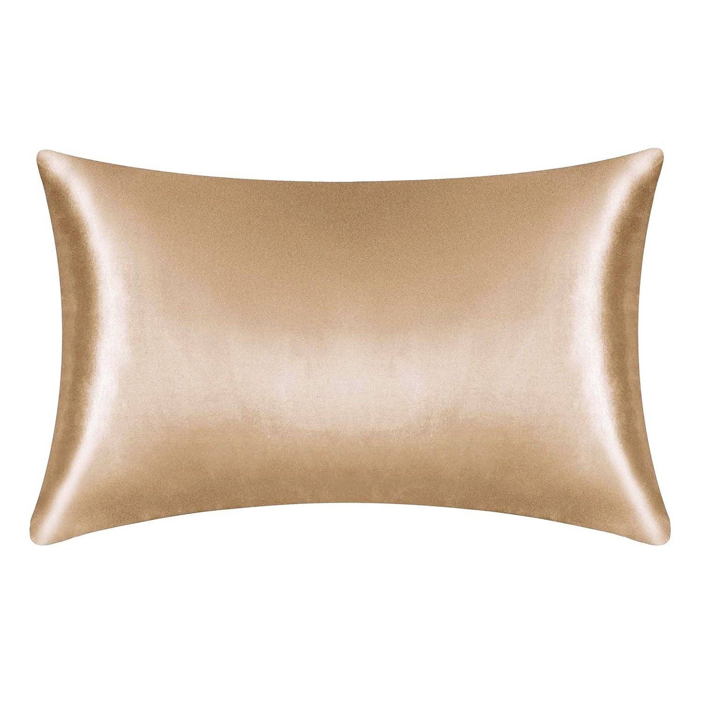 Satin pillow case kaki 60 x 70 cm standard pillow size - Silky satin pillowcase