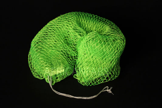 African net sponge / African exfoliating net / Sapo sponge - Neon Green