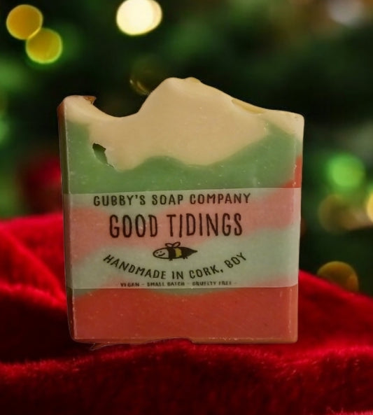 Handmade Vegan Soap - Good Tidings (Christmas Edition!) (larger bar)