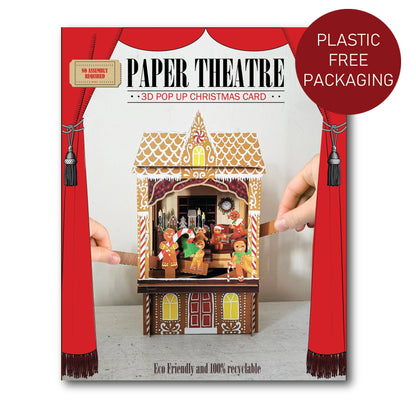 Ginger Bread Greeting card - Pop Up Theatre (includes envelope)