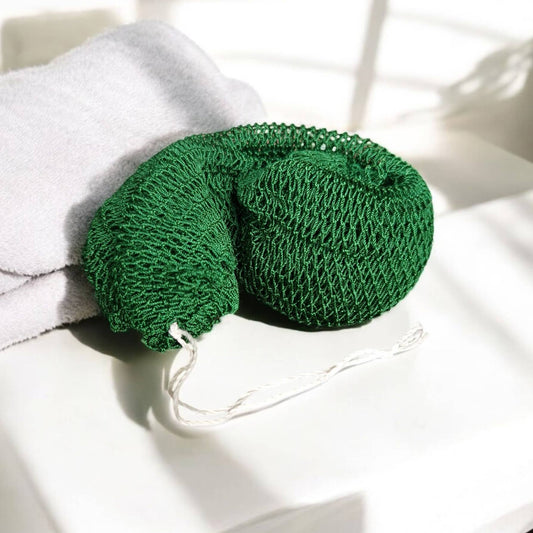 African net sponge / African exfoliating net / Sapo sponge - Green