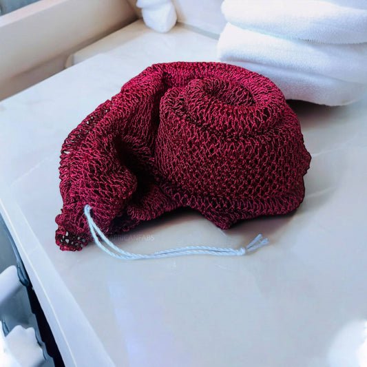 African net sponge / Sapo sponge - Burgundy red