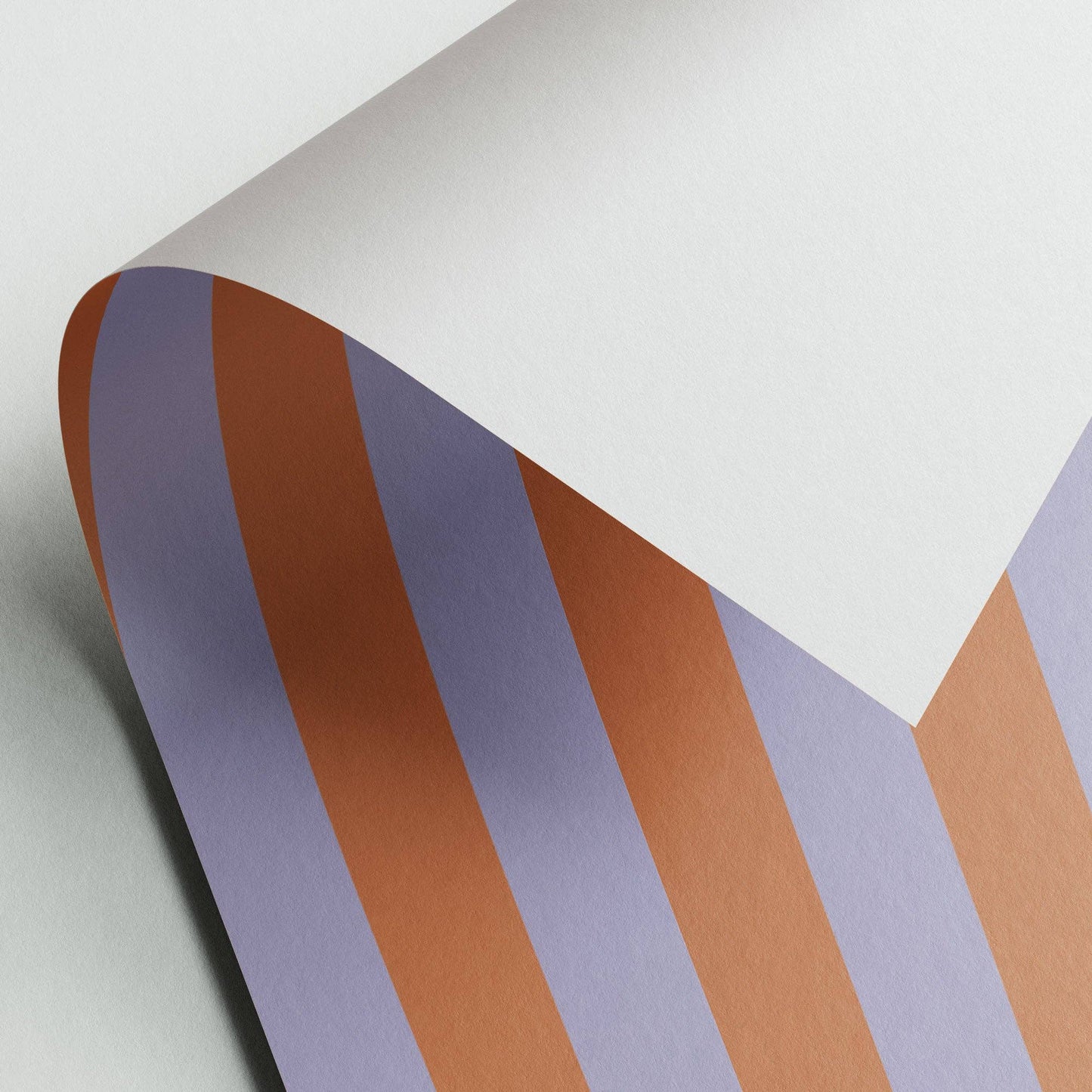 Gift wrapping paper - purple/orange stripes - No. 224