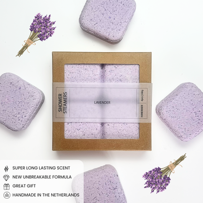 Natural Shower Steamers | Giftpack 4PCS | Lavender | 240g