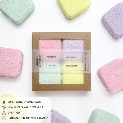 Natural Shower Steamers | Giftpack 4PCS | Multi | 240g