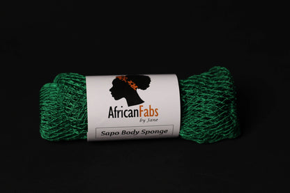 African net sponge / African exfoliating net / Sapo sponge - Army green