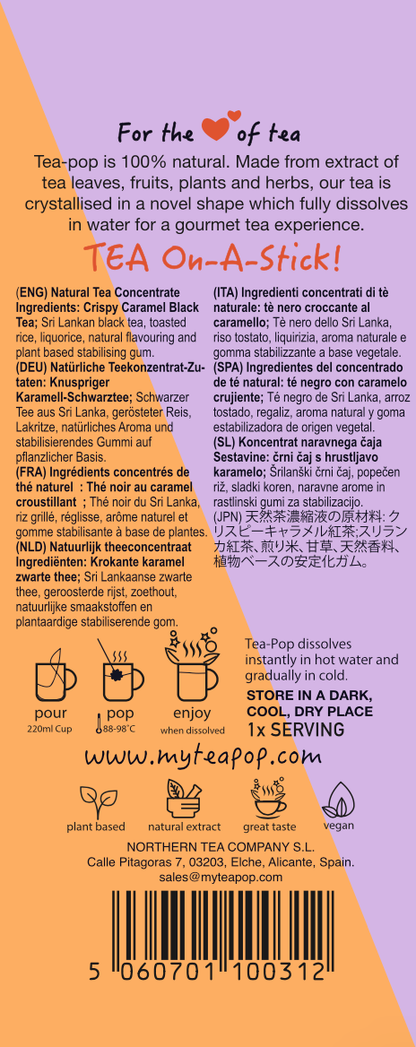 Crispy Caramel TEA on-a-stick!