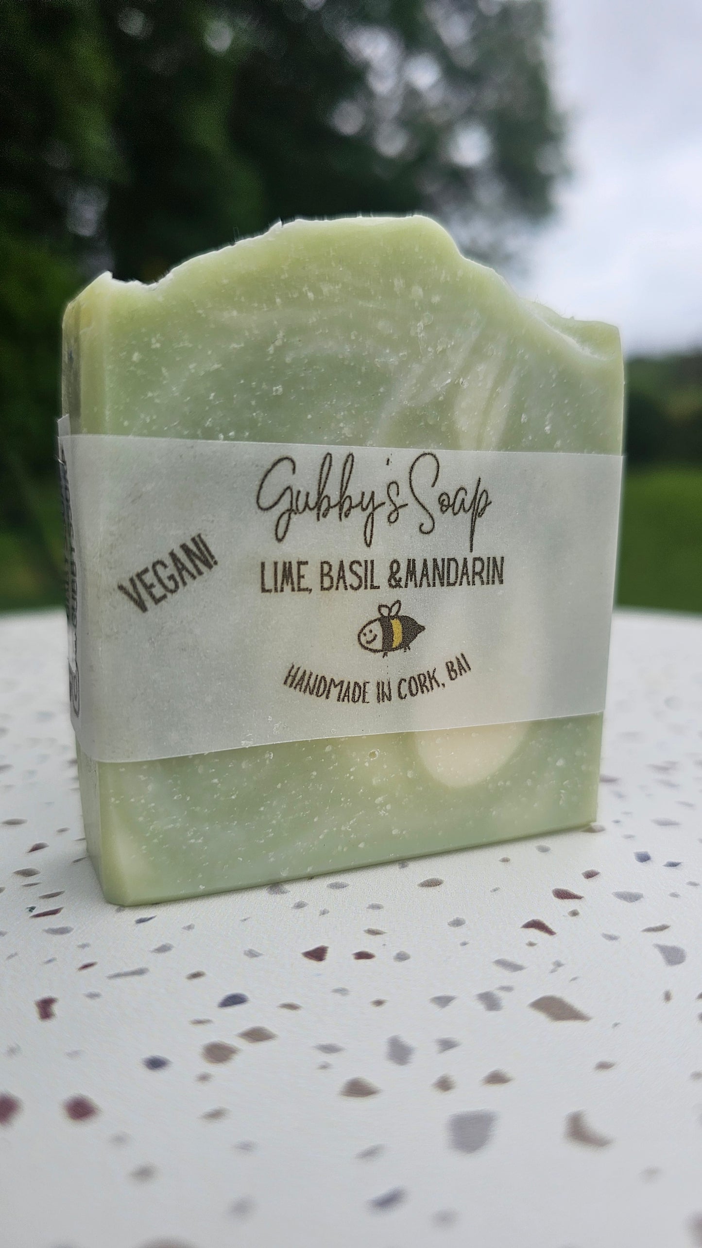 Handmade Vegan Soap - Lime, Basil & Mandarin